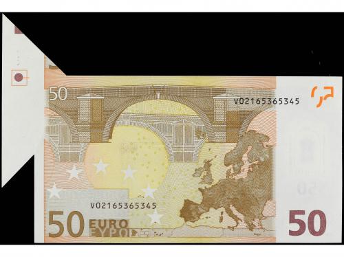 EMISIONES EN EUROS. 50 Euros. 2002. ERROR: fuelle. Billete m
