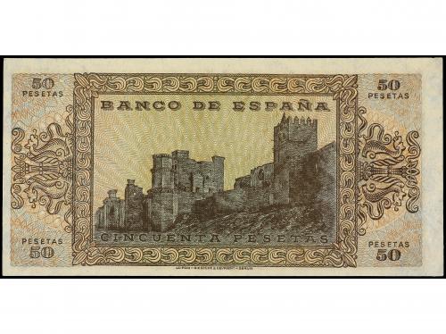 ESTADO ESPAÑOL. 50 Pesetas. 20 Mayo 1938. Castillo de Olite.