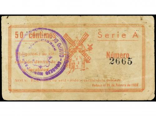 CASTILLA-LA MANCHA. 50 Céntimos. 1 Septiembre 1937. C.M. de 