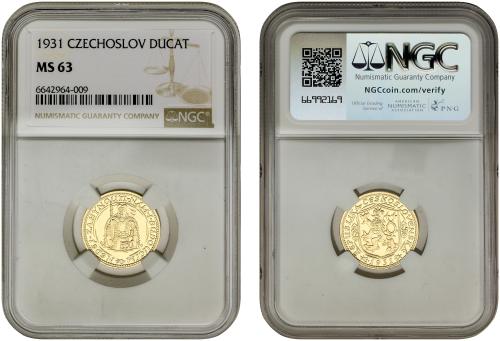 CHECOSLOVAQUIA. Dukat. 1931. KREMNITZ. Encapsulada por NGC M