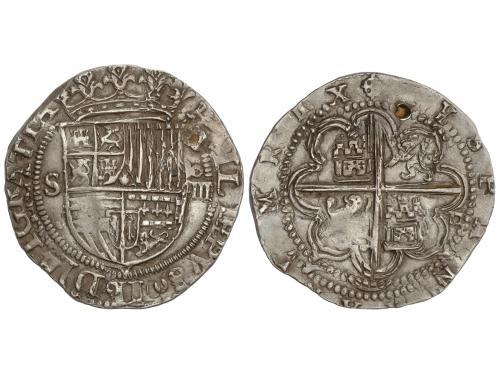 FELIPE II. 4 Reales. SEVILLA. 13,65 grs. Sin flor de lis ent