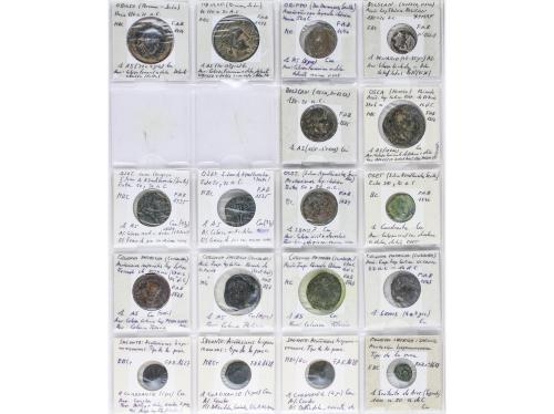 MONEDAS HISPÁNICAS. Lote 96 monedas. VARIAS CECAS. Interesan