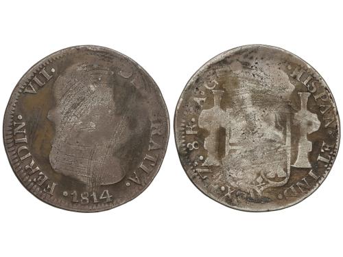 FERNANDO VII. 8 Reales. 1814. ZACATECAS. A.G. 24,98 grs. (Ac