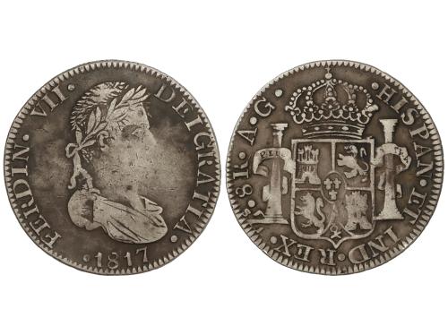 FERNANDO VII. 8 Reales. 1817. ZACATECAS. A.G. 25,75 grs. (Ac