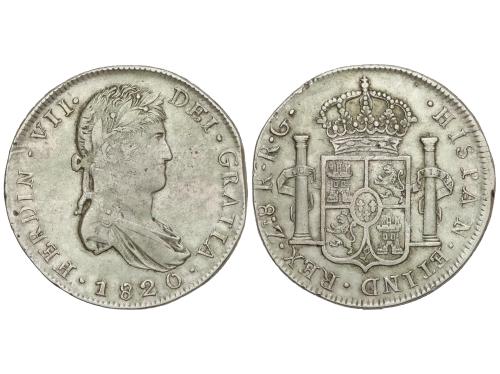 FERNANDO VII. 8 Reales. 1820. ZACATECAS. R.G. 26,98 grs. (Ca