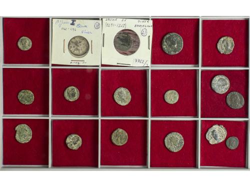 LOTES y COLECCIONES. Lote 60 monedas. MONEDA GRIEGA a REYES 