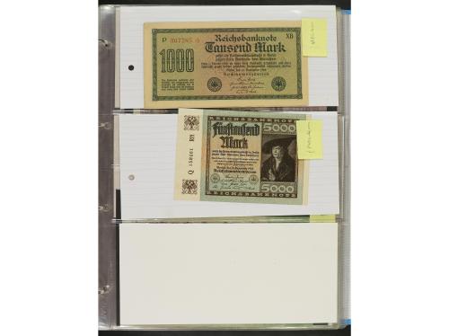 BILLETES EXTRANJEROS. Lote 132 billetes. 1904 a 2001. ALEMAN