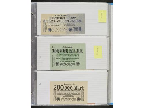 BILLETES EXTRANJEROS. Lote 132 billetes. 1904 a 2001. ALEMAN