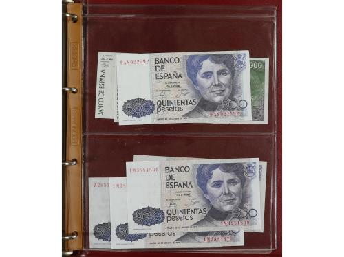 Lote 71 billetes 1 a 1.000 Pesetas. 1925 a 1992. Incluye alg