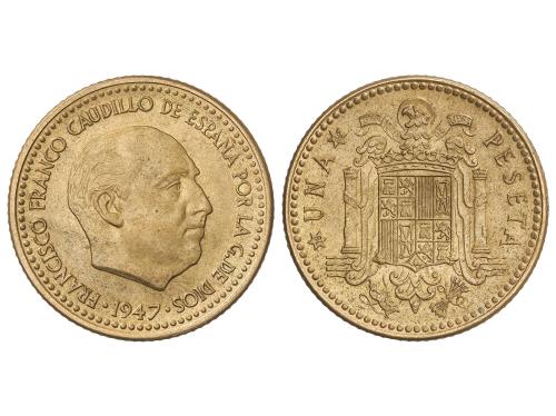 ESTADO ESPAÑOL. 1 Peseta. 1947 (*19-49). SC. 