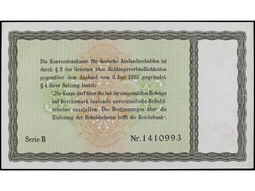 BILLETES EXTRANJEROS. 5 Reichsmark. 1934 (28 August 1933). A