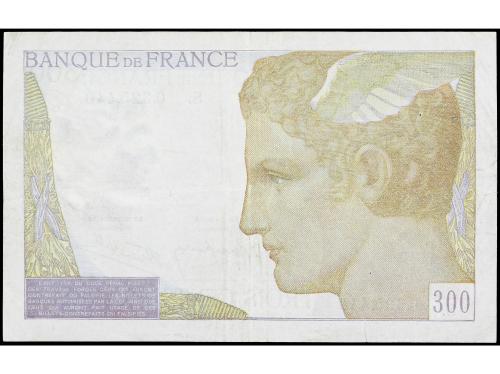 BILLETES EXTRANJEROS. 300 Francs. 1938. FRANCIA. Ceres. RARO