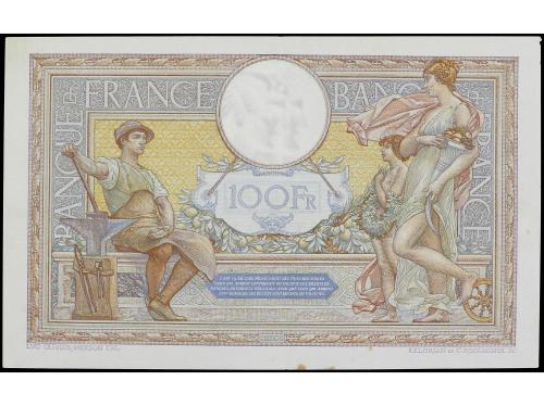 BILLETES EXTRANJEROS. 100 Francs. 1939. FRANCIA. (Pequeñas m