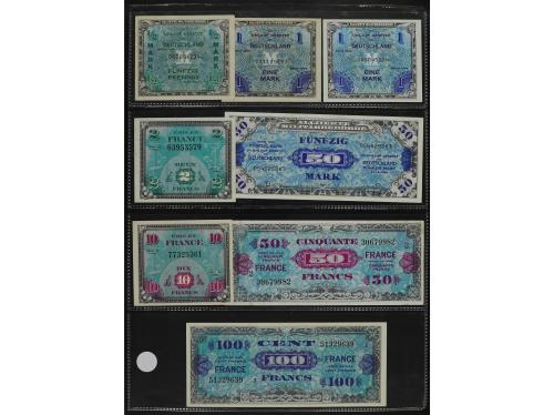 BILLETES EXTRANJEROS. Lote 30 billetes. 1792 a 1980. FRANCIA