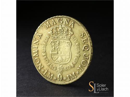 FERNANDO VI. 8 Escudos. 1759. LIMA. J.M. 26,78 grs. Acuñació