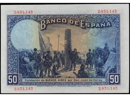 BANCO DE ESPAÑA. 50 Pesetas. 17 Mayo 1927. Alfonso XIII. Sel