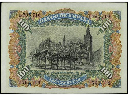 BANCO DE ESPAÑA. lote 2 billetes 100 Pesetas. 15 Julio 1907.