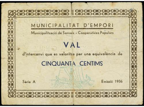 CATALUNYA. 50 Cèntims. 1 Desembre 1936. C.M de la Vila d´ EM