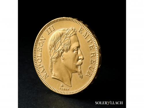 FRANCIA. 100 Francs. 1868-A. NAPOLEON III. PARIS. 32,23 grs.