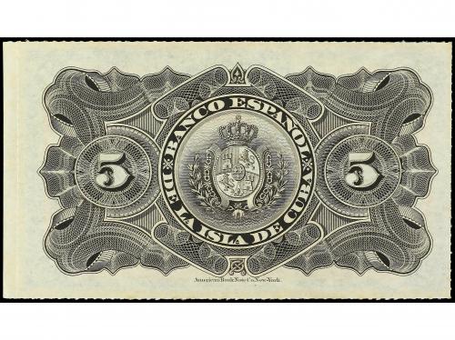 EMISIONES DE ULTRAMAR I ANDORRA. 5 Pesos. 15 Febrero 1897. E