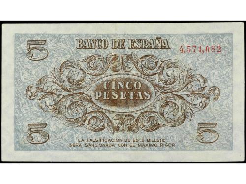 ESTADO ESPAÑOL. 5 Pesetas. 21 Noviembre 1936. Ed-417. EBC. 