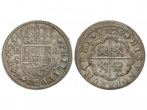 FELIPE V. 2 Reales. 1724. SEVILLA. J. 5,54 grs. Ligera pátin