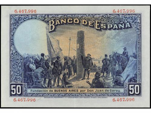 BANCO DE ESPAÑA. 50 Pesetas. 17 Mayo 1927. Alfonso XIII. Con