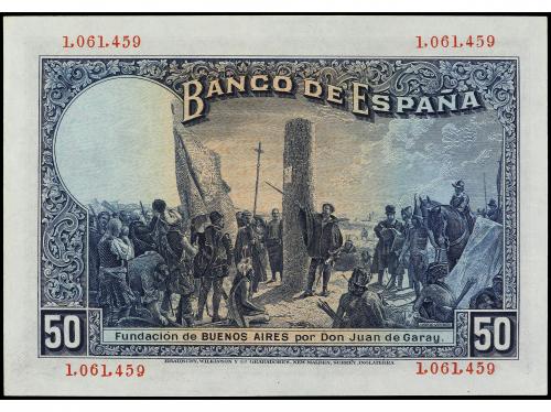 BANCO DE ESPAÑA. 50 Pesetas. 17 Mayo 1927. Alfonso XIII. (Pl