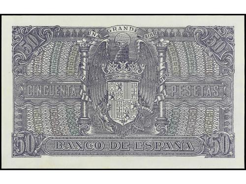 ESTADO ESPAÑOL. 50 Pesetas. 9 Enero 1940. Menéndez Pelayo. S