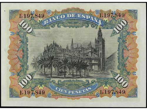 BANCO DE ESPAÑA. 100 Pesetas. 15 Julio 1907. Catedral de Sev
