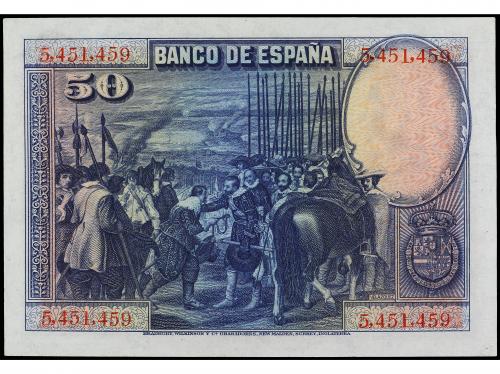 BANCO DE ESPAÑA. 50 Pesetas. 15 Agosto 1928. Velazquez. Sin 