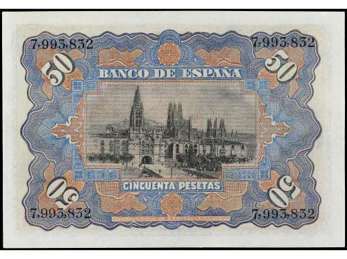 BANCO DE ESPAÑA. 50 Pesetas. 15 Julio 1907. Catedral de Burg