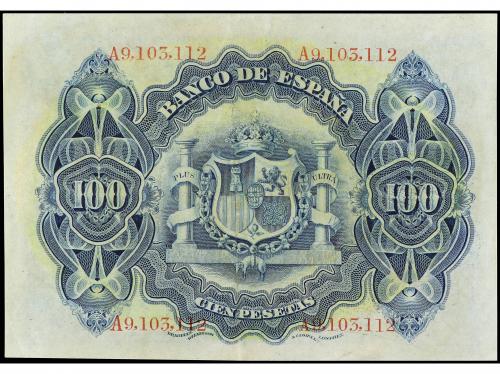 BANCO DE ESPAÑA. 100 Pesetas. 30 Junio 1906. Serie A. (Dos p