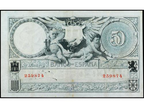 BANCO DE ESPAÑA. 50 Pesetas. 19 Marzo 1905. Echegaray. (Leve