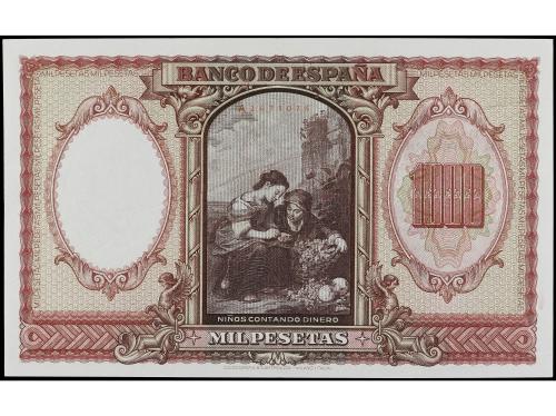 ESTADO ESPAÑOL. 1.000 Pesetas. 9 Enero 1940. Murillo. (Arrug