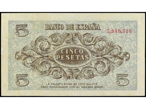 ESTADO ESPAÑOL. 5 Pesetas. 21 Noviembre 1936. Ed-417. MBC+. 