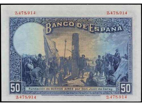 BANCO DE ESPAÑA. 50 Pesetas. 17 Mayo 1927. Alfonso XIII. Con