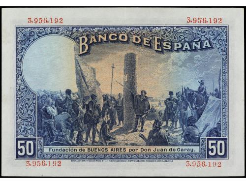 BANCO DE ESPAÑA. 50 Pesetas. 17 Mayo 1927. Alfonso XIII. Ed-