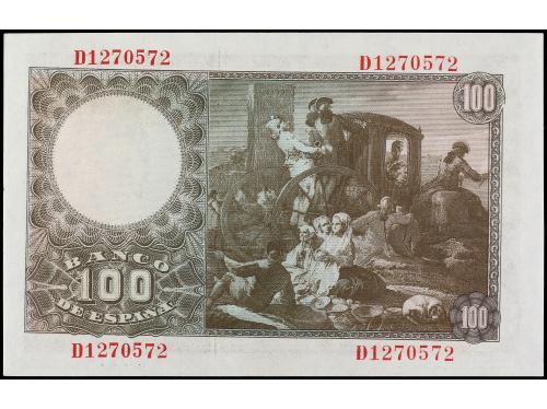 ESTADO ESPAÑOL. 100 Pesetas. 2 Mayo 1948. Bayeu. Serie D. (A