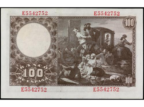 ESTADO ESPAÑOL. 100 Pesetas. 2 Mayo 1948. Bayeu. Serie E. (P