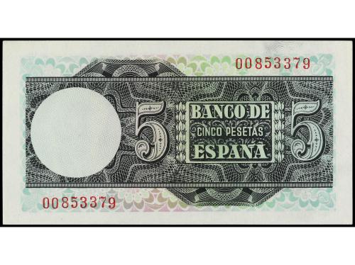 ESTADO ESPAÑOL. 5 Pesetas. 5 Marzo 1948. Elcano. Sin Serie. 