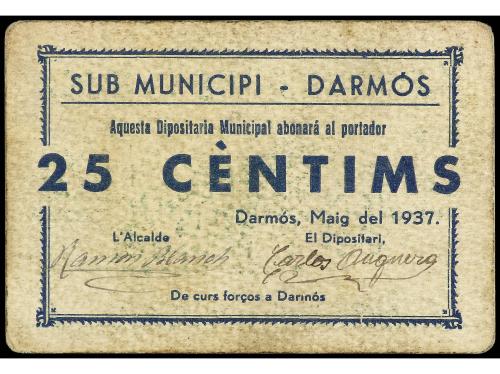 CATALUNYA. Lote 3 billetes 25, 50 Céntims y 0,50 Pessetes. 3