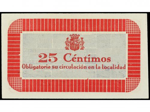MURCIA. 25 Céntimos. 15 febrero 1937. Ay. de TOTANA (Murcia)