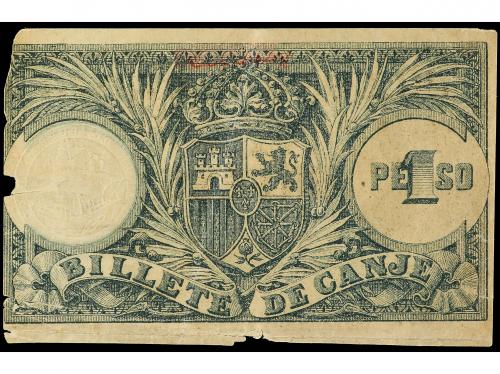 EMISIONES DE ULTRAMAR I ANDORRA. 1 Peso. 17 Agosto 1895. MIN