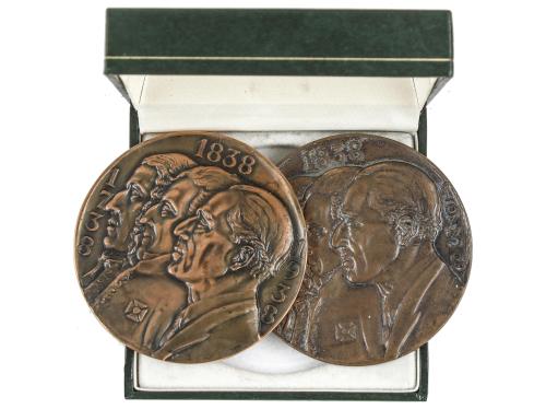 MEDALLAS ESPAÑOLAS. Lote 3 medallas II Centenario. 1738-1938