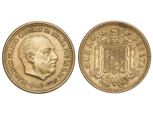 ESTADO ESPAÑOL. 1 Peseta. 1947 (*19-52). SC-. 