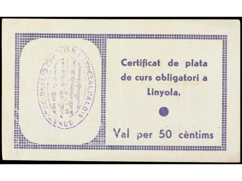 CATALUNYA. 50 Cèntims. 25 Març 1937. C.M. de LINYOLA. AT-130