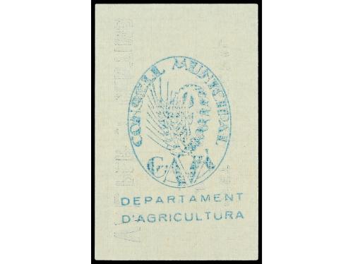 CATALUNYA. 25 Cèntims. C.M de GAVÀ. DEPARTAMENT D´ AGRICULTU