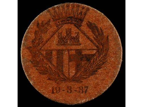 CATALUNYA. 5 Cèntims. 19 Març 1937. Aj. de CASTELLAR DEL VAL