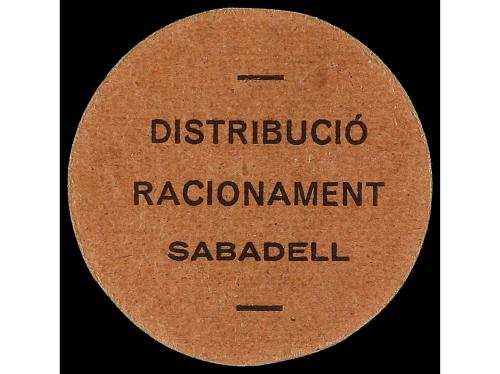 CATALUNYA. 10 Cèntims. DISTRIBUCIÓ RACIONAMENT. SABADELL. Ca